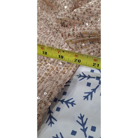 Saints and Hearts Blazer Dress Pink w Gold Sequins NWT Size L - Picture 14 of 15